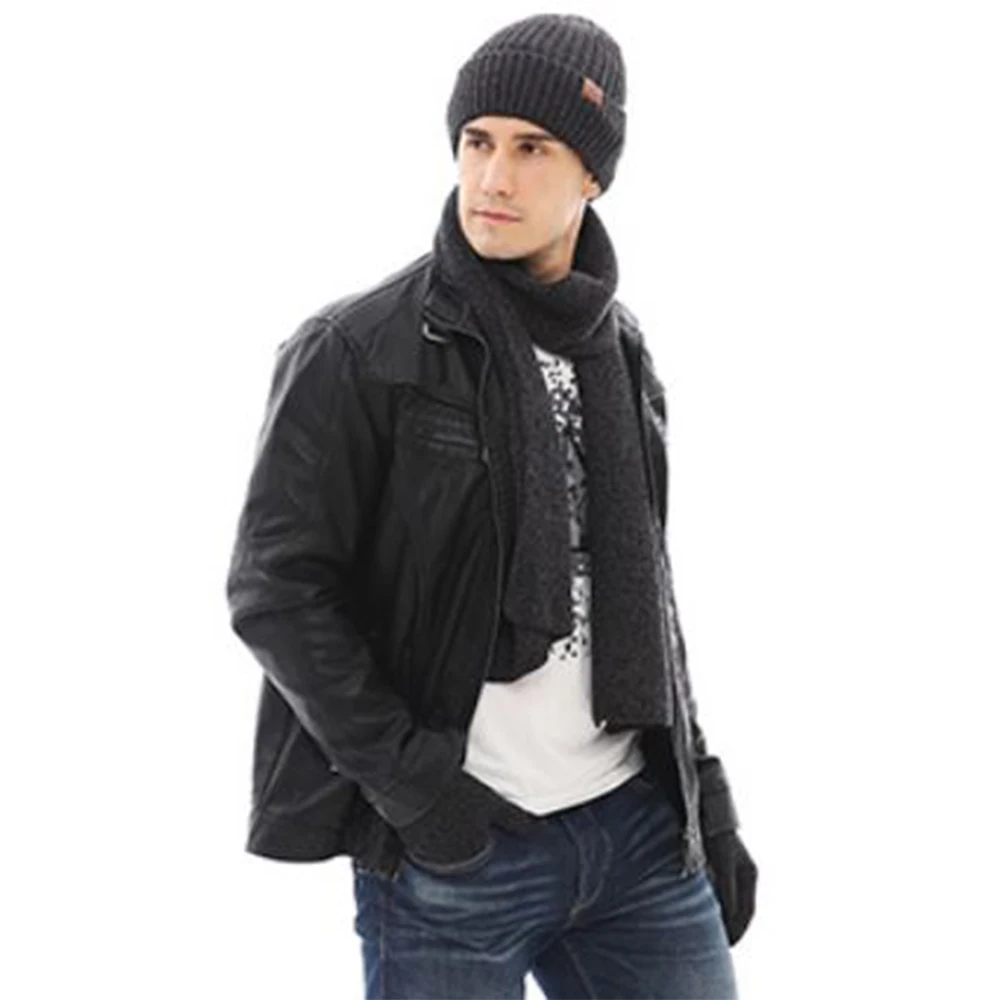 

Top designer 2020 autumn and winter three-piece wool hat, scarf and gloves for men and women hot brand