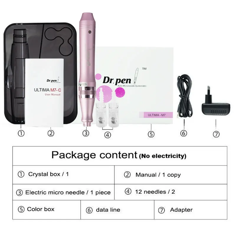

Electric Derma Dr.pen M7-C Wireless Skin Care Machine Device Tattoo Microblading Tattoo Needles Mesotherapy Facial Tools