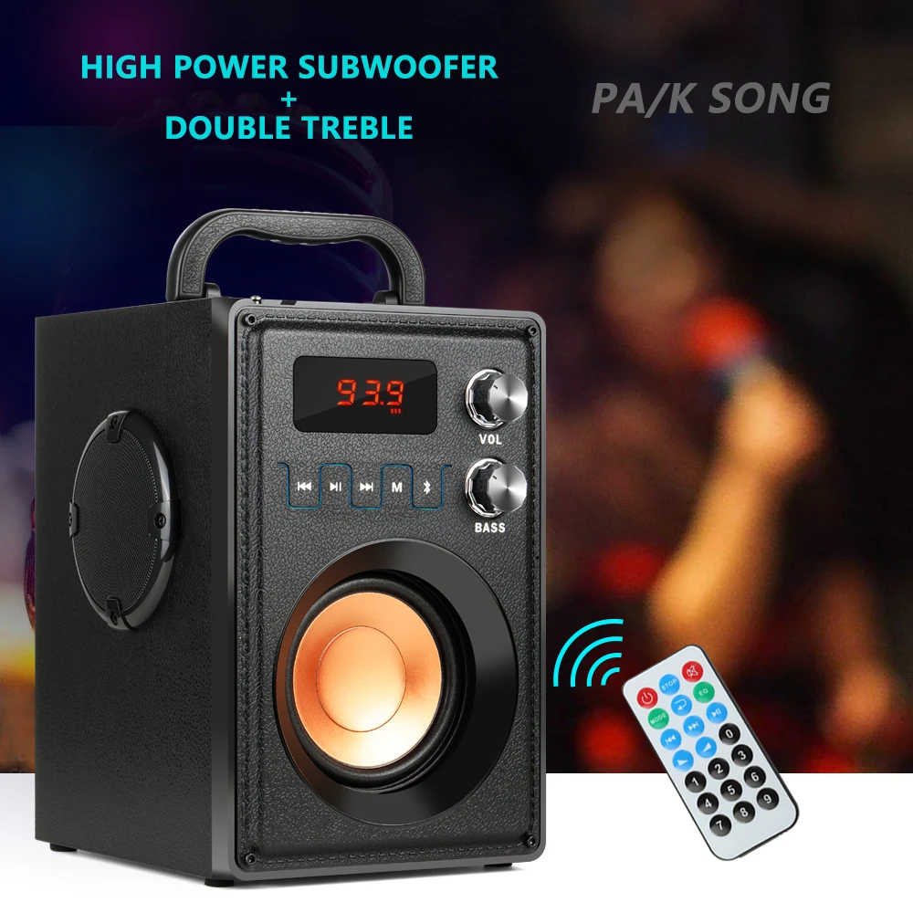 

Уличный высокомощный Bluetooth-динамик, портативный беспроводной стерео сабвуфер, низкочастотный динамик с поддержкой дистанционного управле...