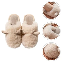 women winter home slippers non slip soft winter warm house slippers indoor bedroom couples slippers