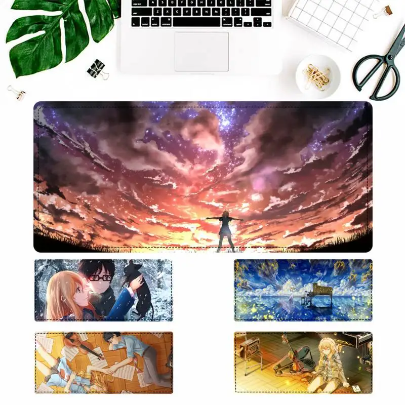 

Cheap Your Lie in April Mouse Pad Gamer Keyboard Maus Pad Desk Mouse Mat Game Accessories For Overwatch
