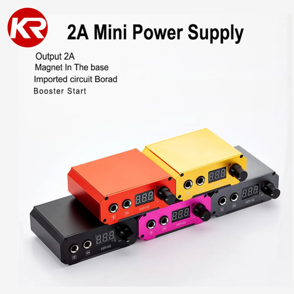 

High Quality Professional LCD Dual 2A Tattoo Power Supply Booster Start Powerful For Tattoo Machine Gun Supply
