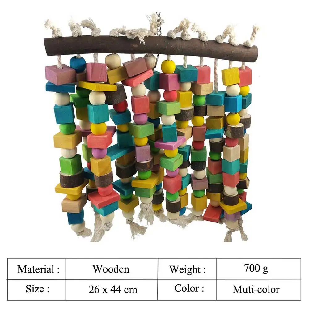 Большая игрушка для жевания птиц игрушки попугаев больших укусов африканских