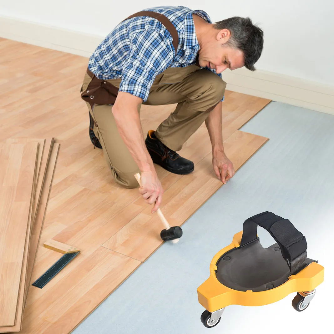 

For Installing Tiles And Tile Beauty Seam Universal Pulley Knee Protection Pads Multi-functional multi-purpose three wheels#G30