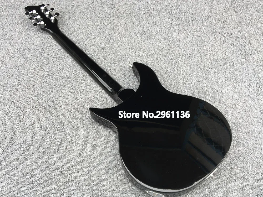 

High quality electric guitar, 24 fret Ricken electric guitar,Black body, free shipping