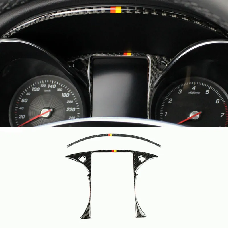 

Наклейки для салона Mercedes Benz C Class W205 GLC X253 2015-2018, из углеродного волокна