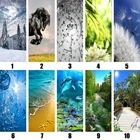 Креативная наклейка на дверь, современные морские обои, Настенная Наклейка s, наклейка на стену, декоративная настенная фотопленка, самоклеящаяся пленка на дверь