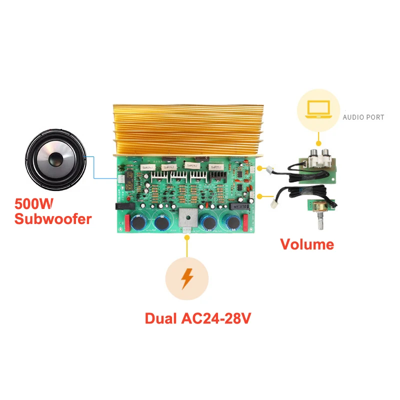 Усилитель сабвуфера высокой мощности 500 Вт 2SA1302 сабвуфер моно усилитель звука