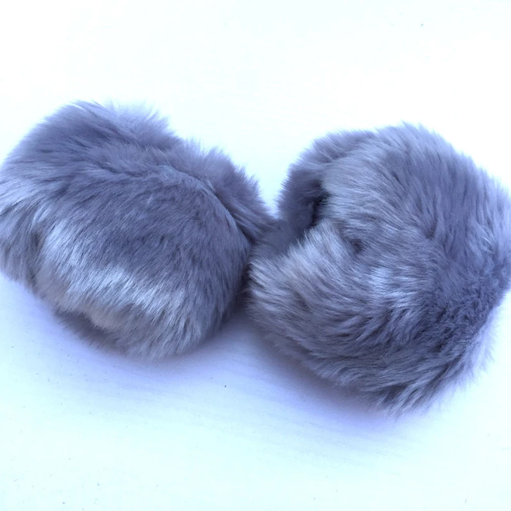 

Women Wrist Gloves Cute Winter Wristband Cuff Fabala Warm Faux Fur