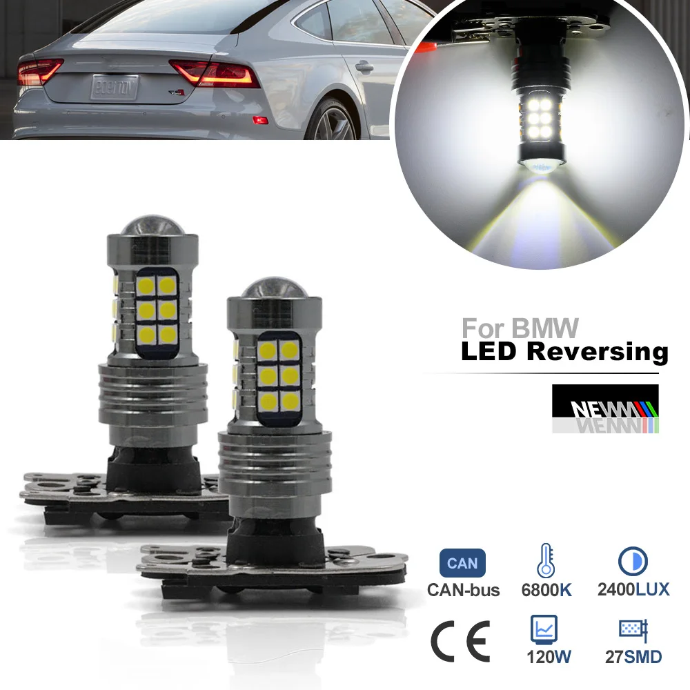 

For Audi A7 S7 Pre-LCI 2010-2015 Audi A8 S8 Pre-facelift 2010-2014 Canbus PH16W LED Reverse Light Car Backup Lamp Signal Bulb