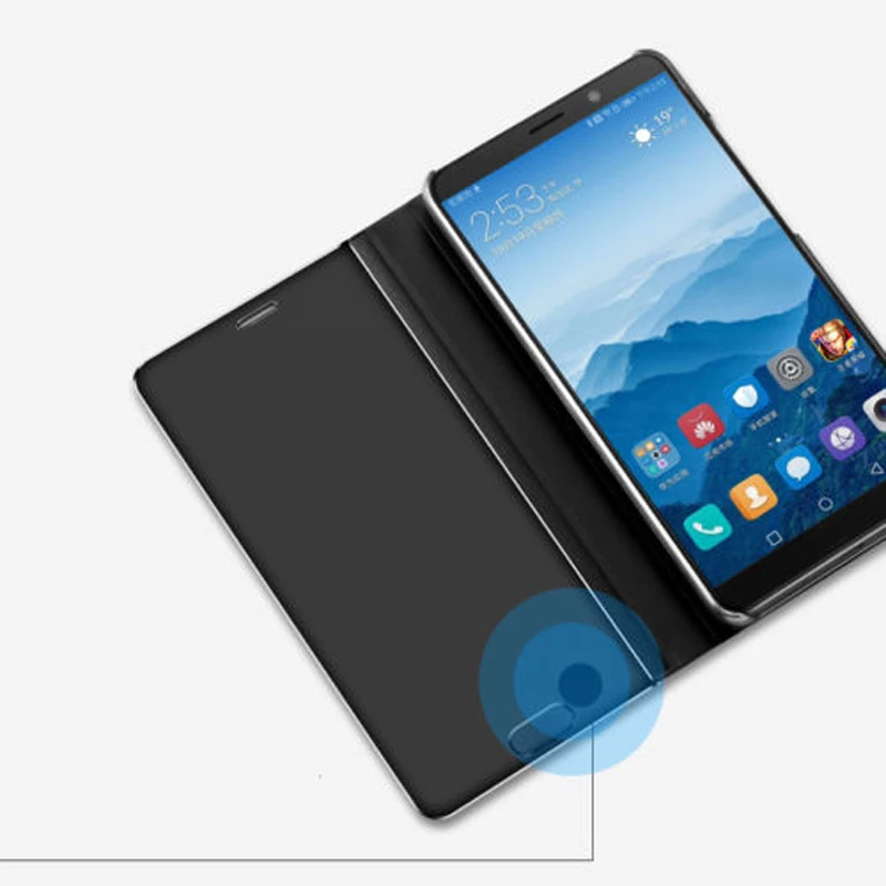 Умный зеркальный флип-чехол для Huawei P30 P20 P10 Lite Pro P9 Plus Honor V30 9X 20 8X max V10 10 Psmart Z |