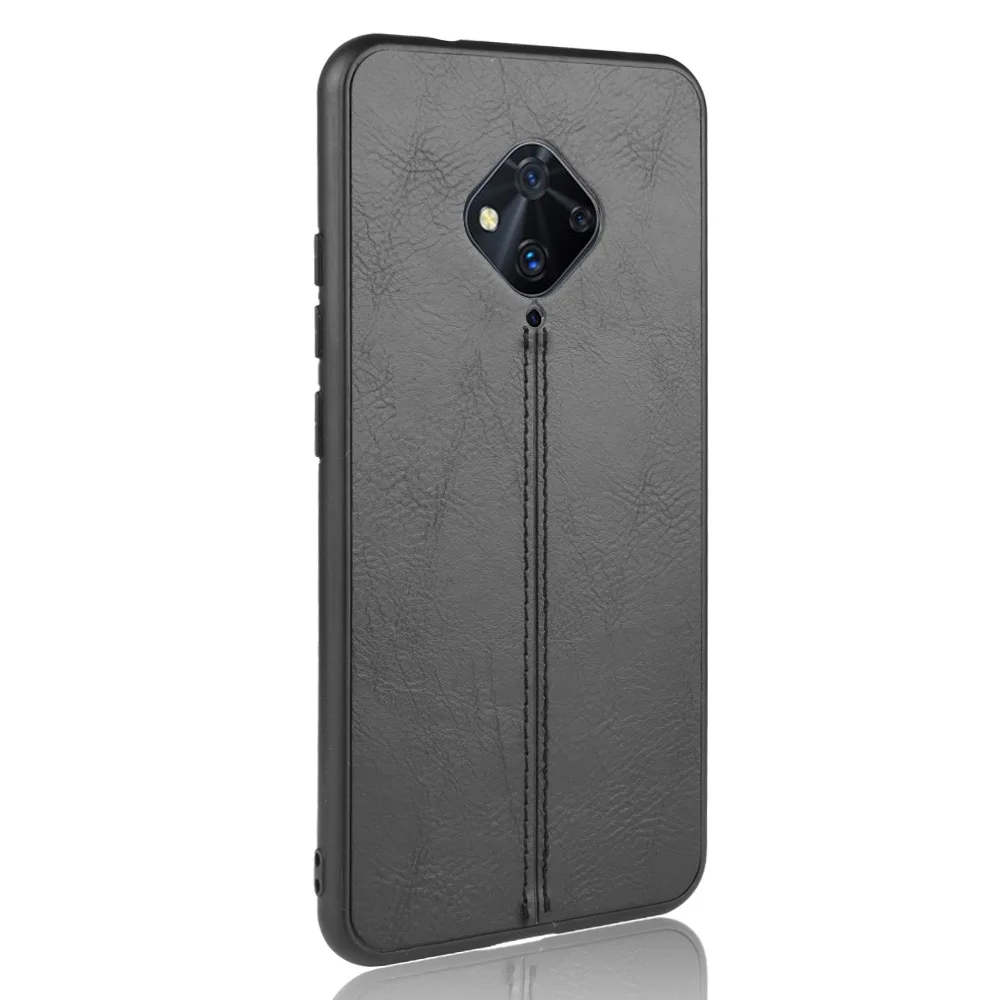 ДЛЯ vivo V17 чехол S1 Pro Чехол Мягкий Бампер роскошный из искусственной кожи телячья
