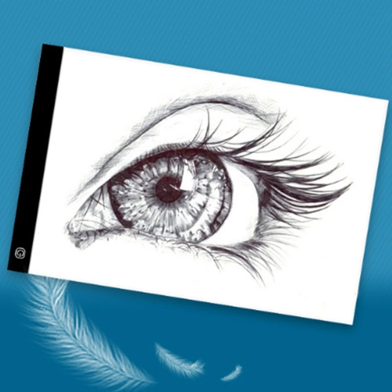 Dimmable A4 Size Led Light Pad Tablet Eye Protection Copy Board Diamond Embroidery Drawing Kids Gifts US Plug |