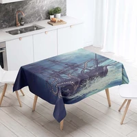 rectangular tablecloths decorative table cover 3d printing octopus design dining table cloth