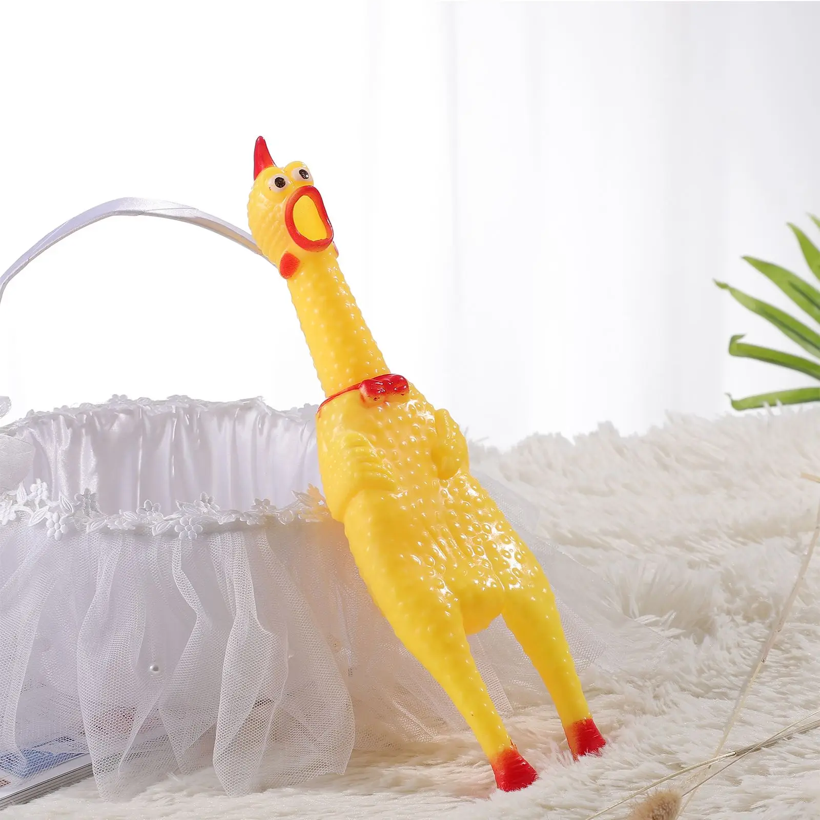 

1 Pc Squeeze Chicken Safe Funny Creative Prank Novelty Toy Squawking Chicken for Children
