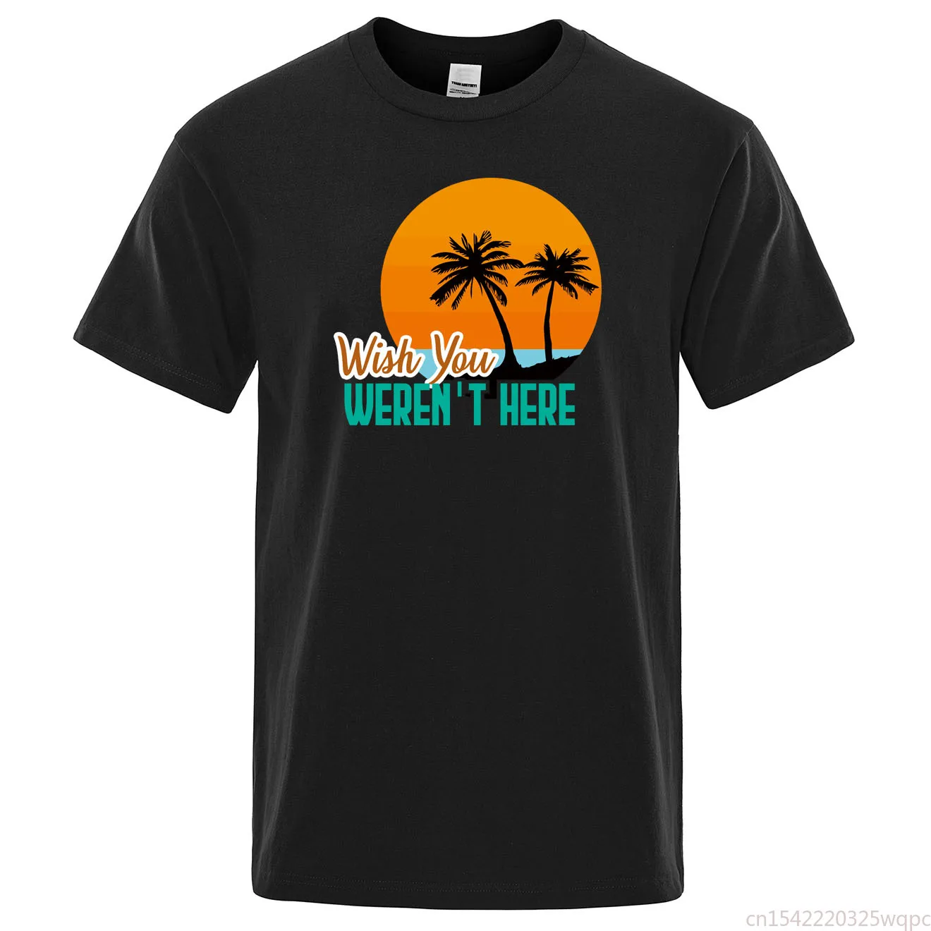 

Camiseta divertida con diseño de paisajes para hombre, camisa de manga corta con cuello redondo, ropa de verano, 2021