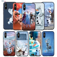 silicone cover olaf snowman frozen for xiaomi redmi 9t 9 9c 9a 9at 9i 8 8a 7 6 pro 7a 6a 5 5a 4x plus phone case