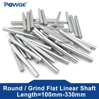 powge smuff v5 bom 45 gcr15 steel rod d type shaft diameter 5mm8mm grind flat linear rail round length 100 400mm motion parts