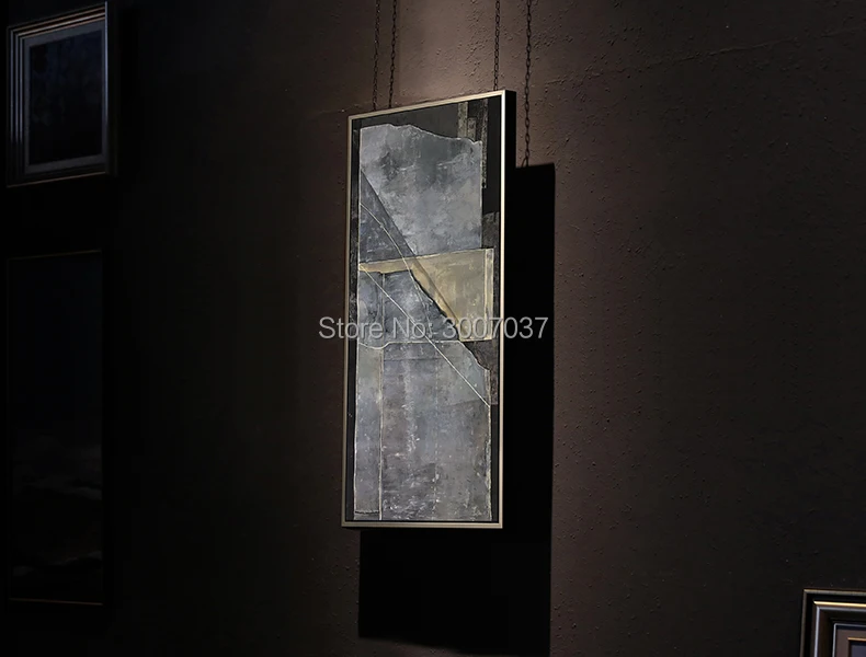 100% ручная роспись высокого качества абстрактный холст серый цвет абстрактная