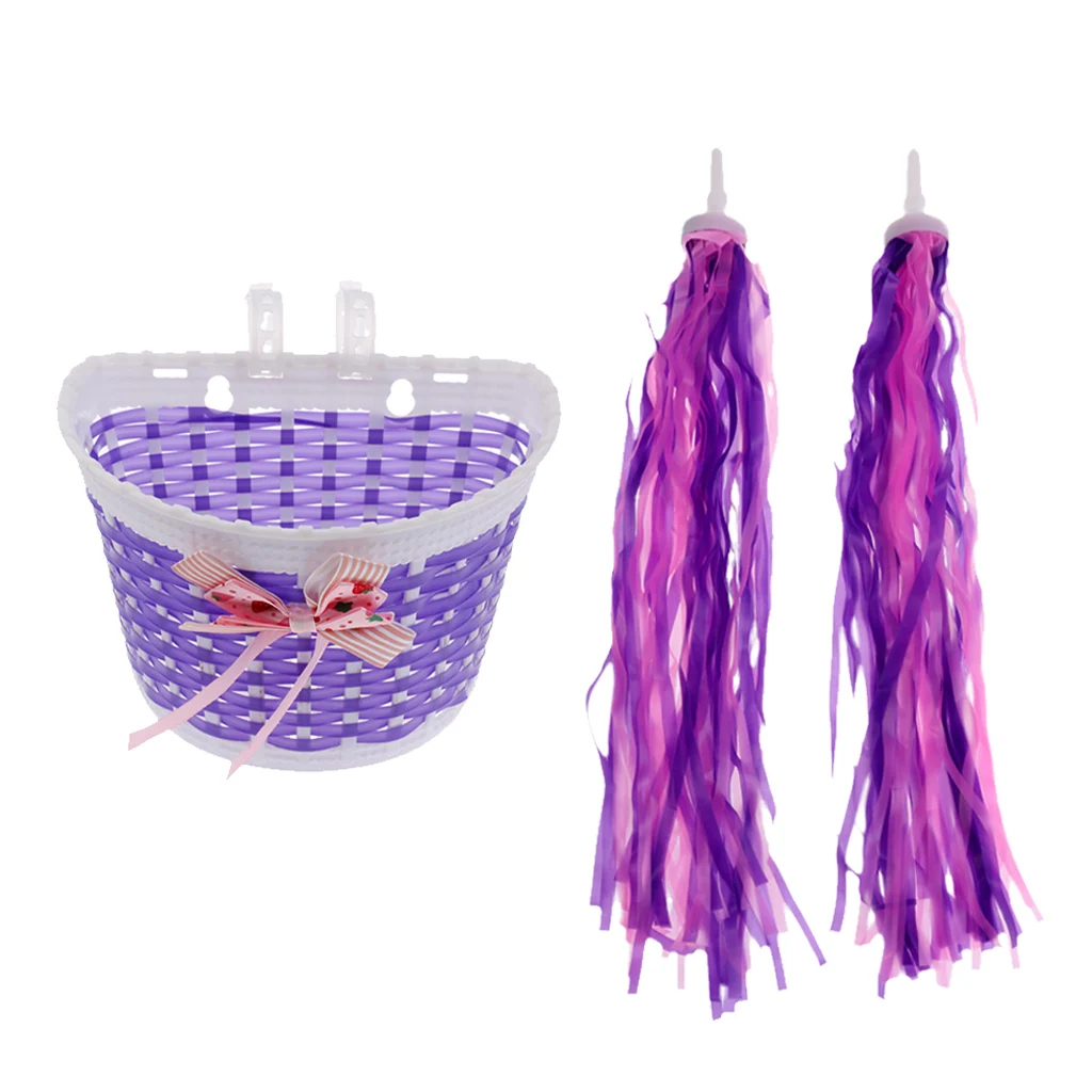 

Children Children Bicycle Front Basket + Wrist Grip Tassels Flutes