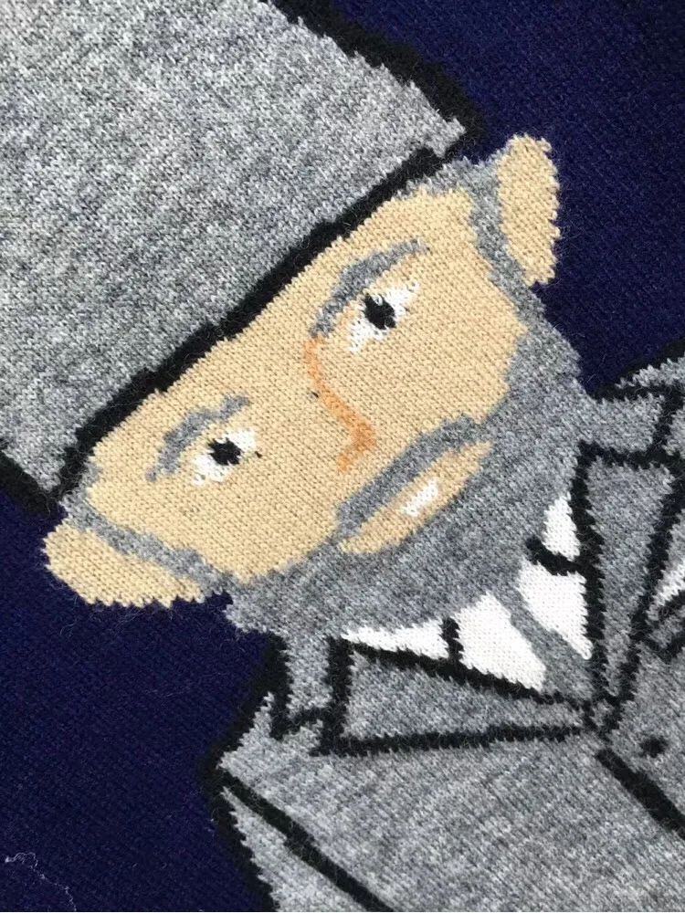 

2021 fashion brand tb Dwarfs sweaters men women slim fit pattern striped wool pullovers couple wear knitted sweatshirts