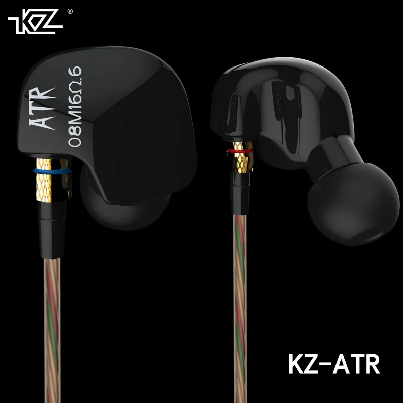 

Оригинальные наушники KZ ATR Pole Tone 3,5 мм, наушники-вкладыши с двойным драйвером, металлические высококлассные стереонаушники, Hi-Fi гарнитура