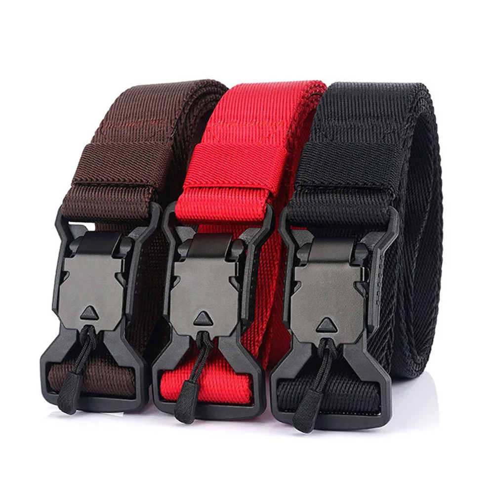 CUKUP 2020 New Design Good Quality Nylon Belts for Unisex 125cm Size Hard Magnetic Buckle Belt 3.0cm Width Accessories CBCK202 | Аксессуары