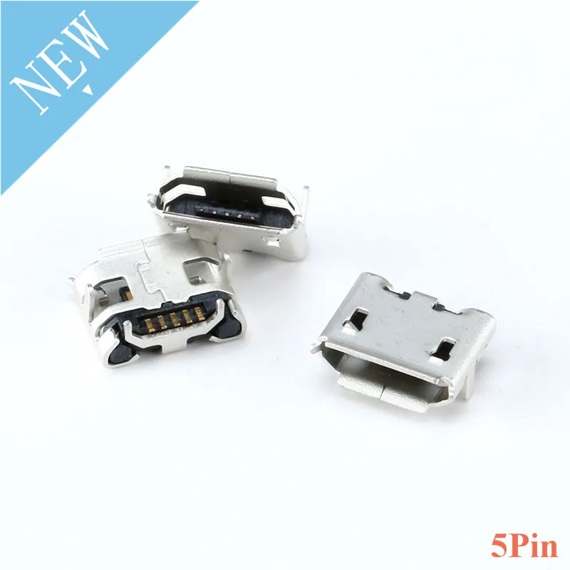 50 шт. разъемы Mini usb разъем Micro Jack гнездовой 5 контактный для зарядки USB вставной
