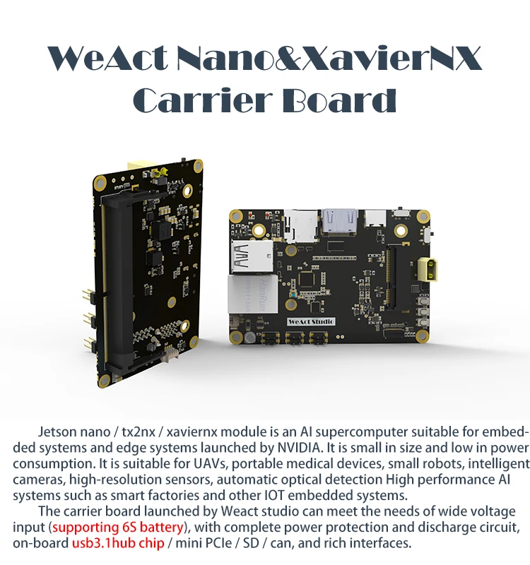 Материнская плата WeAct NVDIA Jetson Nano TX2NX xaviпряx материнская робота UAV | Компьютеры и