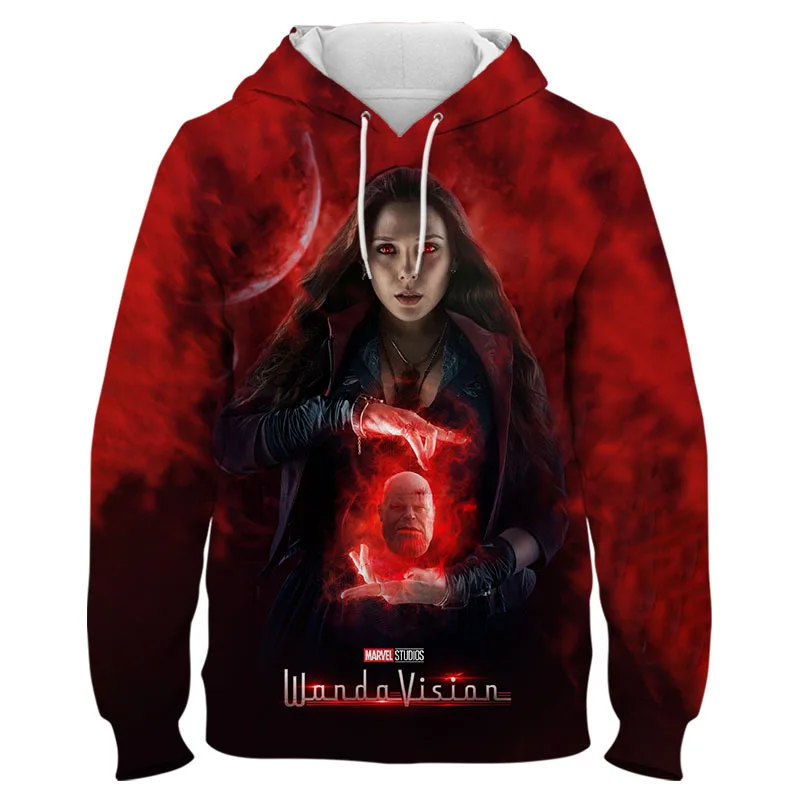 

Marvel Wanda Vision Scarlet Witch 3D Print Cool Hoodies Men Women Children Sweatshirts Fashion Streetwear Coat Unisex Clothing
