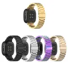 Металлический браслет из нержавеющей стали для Fitbit Versa 3, ремешок на запястье для Fitbit Sense Versa3, аксессуары