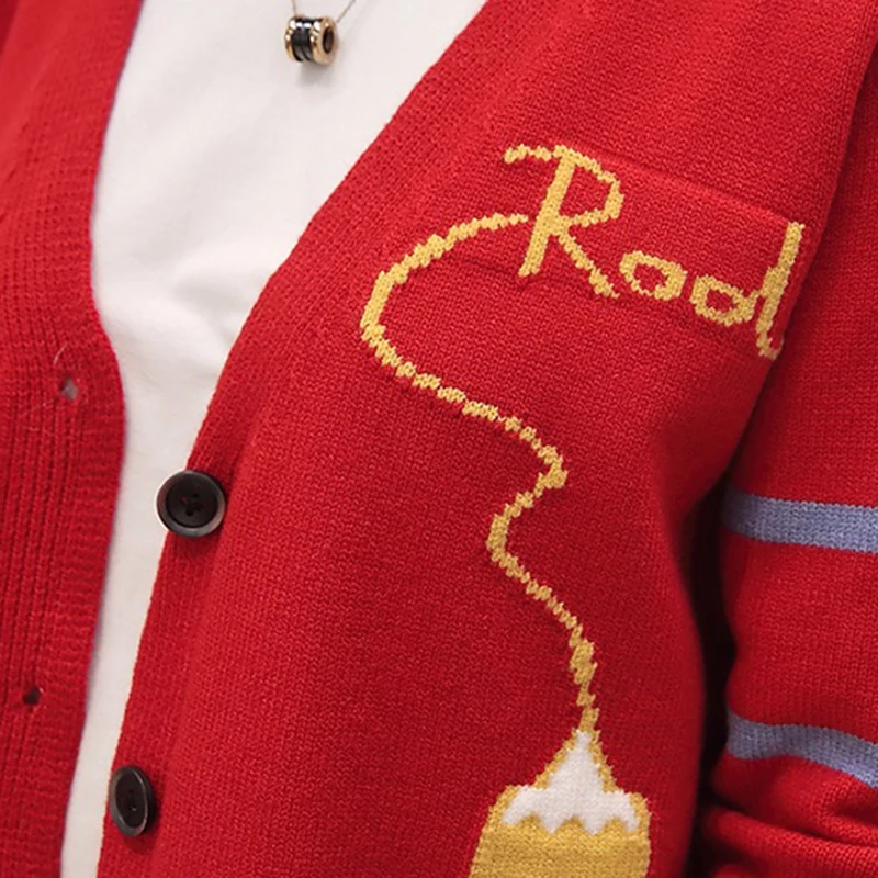 Женский длинный кардиган белый толстый Корейский модный осенний свободный