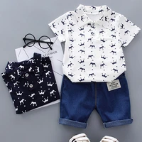 2021 summer childrens clothing sets baby boy clothes kids clothes short sleeve polo shirt cotton set clothing for boys boy sets