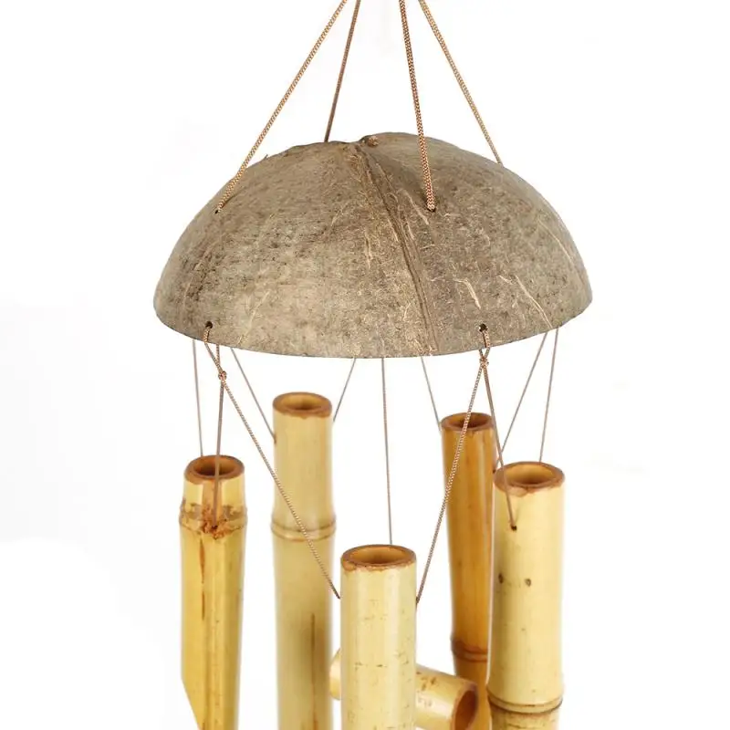 Креативные бамбуковые ветряные колокольчики Большая искусственная Кокосовая