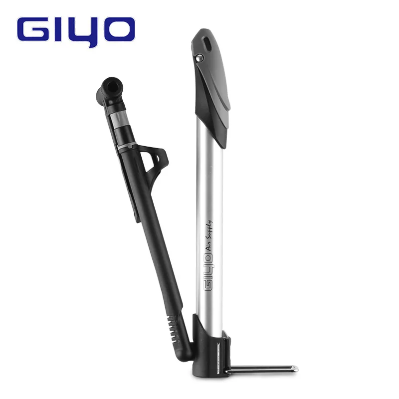 

Giyo 140 Psi Bicycle Pump Cycling MTB Road Bike Pump Air Inflator Presta Schrader Valve Portable Mini Floor Pump With Hose Gauge