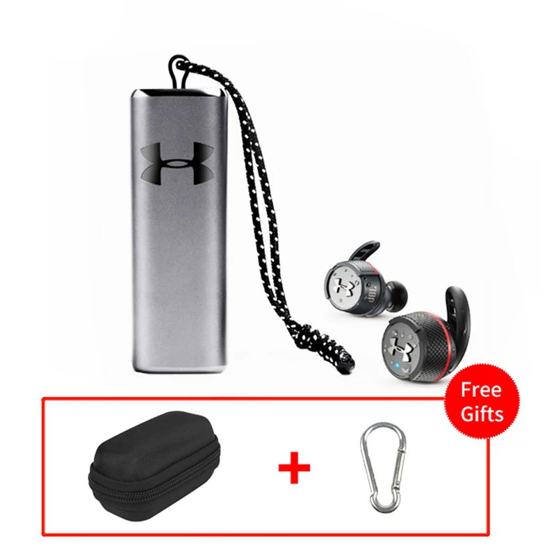 JBL мкА FLASH TWS беспроводные вкладыши Bluetooth V4.2 спортивные наушники глубокий бас IPX7 водонепроницаемые наушники с зарядным устройством и микрофоном - Цвет: Black