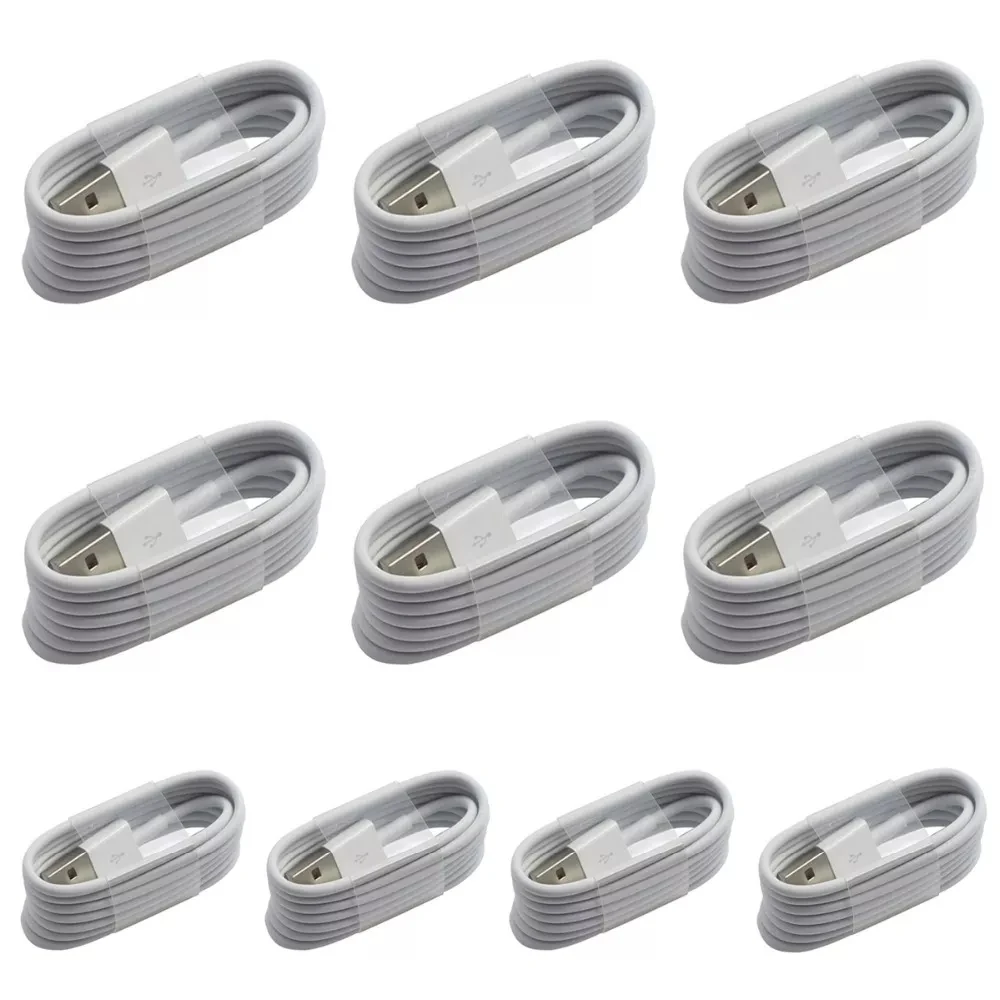 

10pcs Quick Charge USB Cable For iPhone 13 12 11 Pro Max XS X 6s 7 8 Plus 5S 5 iPad Mobile Phone Charger Cord Data Charger Wire
