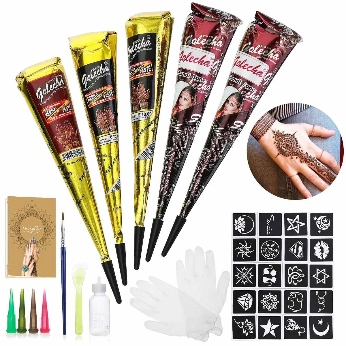 

Disposable Tattoo Cream Mild No Stimulation Temporary Tattoo Paint Cream Long-Lasting Hand-Painted Face Body Art Paint Kit