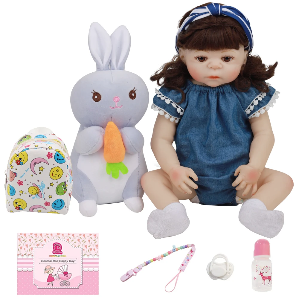 

Lovely Bebe Reborn Baby Doll Silicone Full Body 18" 48 CM Realistic Princess Newborn Doll For Kid Birthday Gift Child Shower Toy