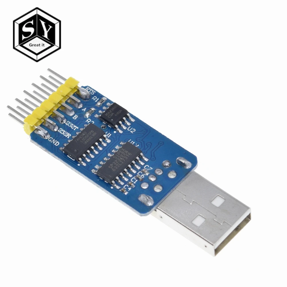 1 шт. отличный USB CP2102 к ttl RS232 USB ttl к RS485 взаимное преобразование 6 в 1 модуль преобразования хорошее