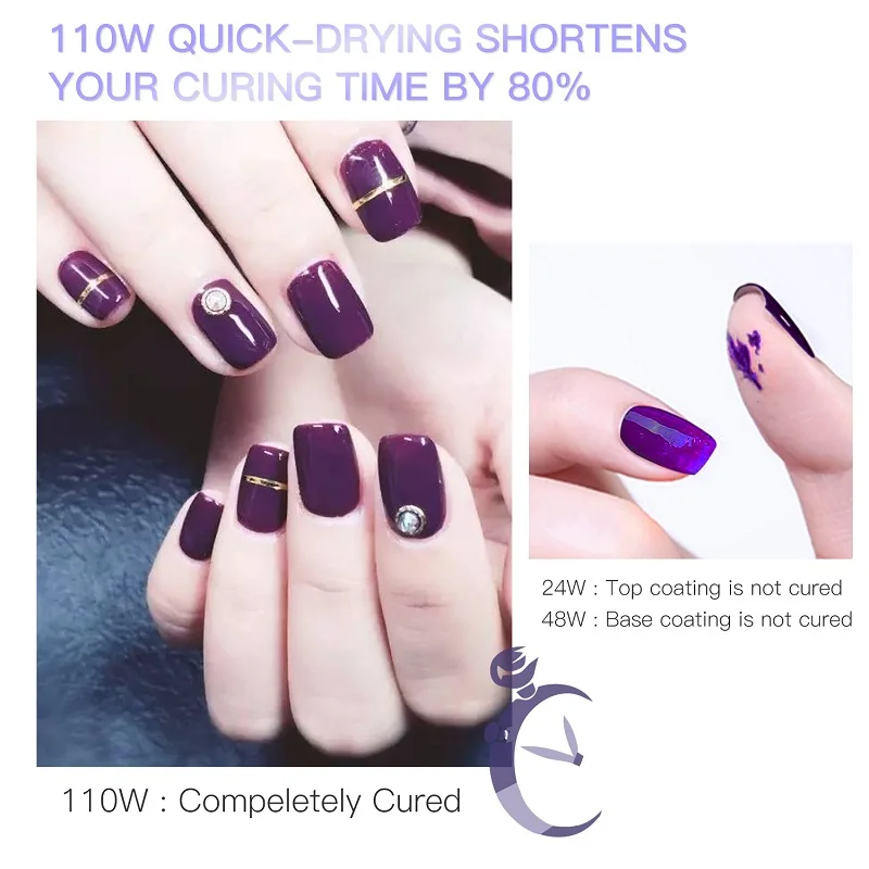 

78W UV LED Professional Nail Dryer Lamp For Manicure Nail Polish Gel Lamp Fast Curing Art Nail Dryer Machine With LCD Display