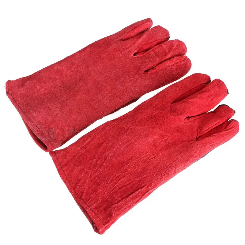 1 pair WELDERS Welding Glove Arc Tig Mig leather work gloves 33cm | Безопасность и защита