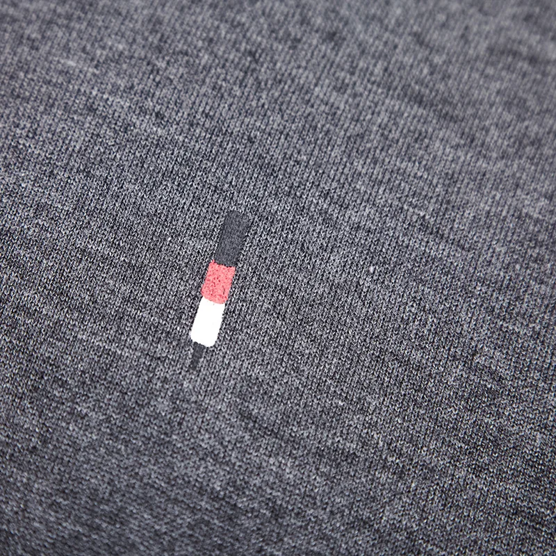 Мужской трикотажный свитер осенне-зимний теплый в полоску 41212 | Мужская одежда