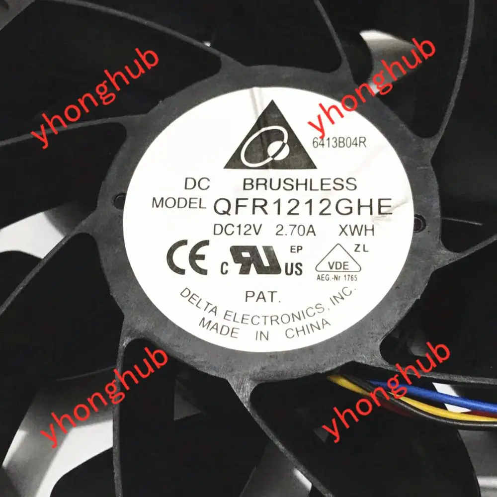 Detla Electronics QFR1212GHE XWH DC 12 В 120 А 120x38 мм вентилятор охлаждения сервера|Кулеры и системы