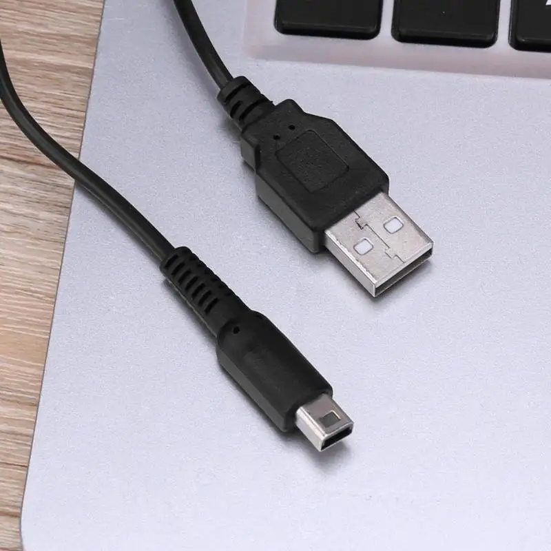 1 м Мини USB кабель для передачи данных адаптер черный USB порт зарядный кабель для передачи данных Аксессуары для игр для nintendo New 3DS NDSi игровая консоль