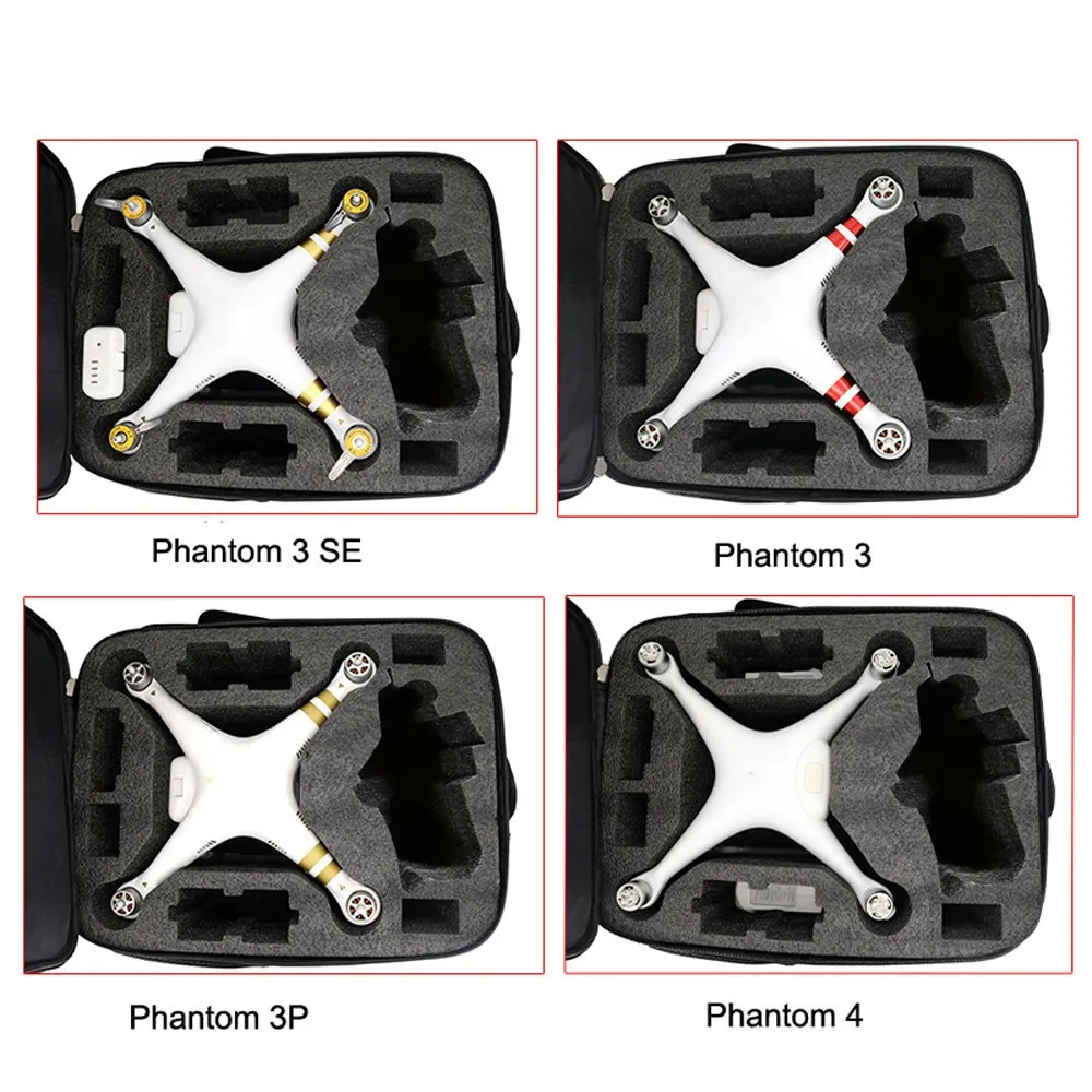 Carrying Shoulder Case Backpack Bag for DJI Phantom 3S 3A 3SE 4A 4 4Pro Toy storage box UAV storage tool Toy Accessories