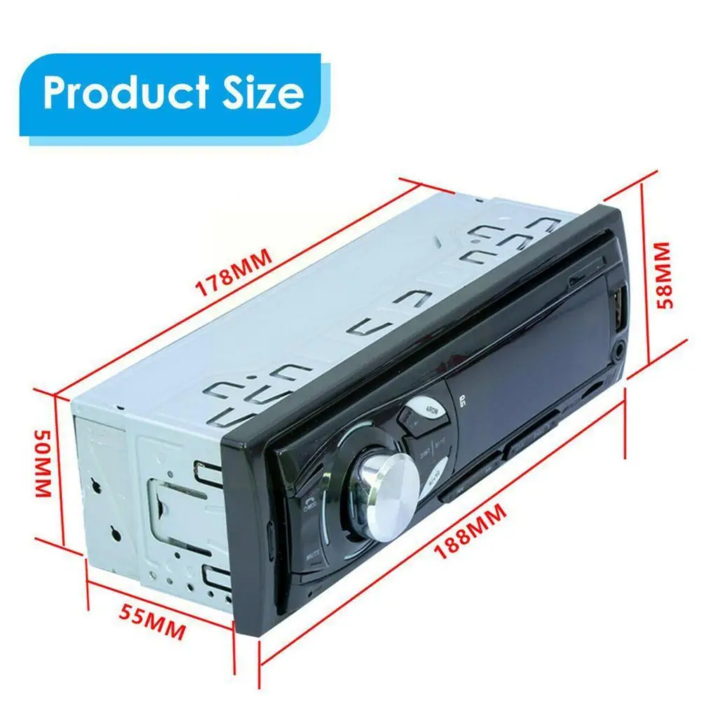 Автомобильный стереоприемник 1din автомобильные радиоприемники 12 В Bluetooth