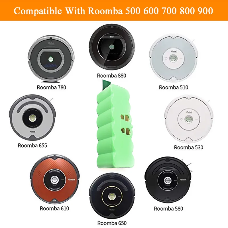 Литий-ионный аккумулятор для iRobot Roomba батарея 6 4 Ач 14 8 В 500 600 700 800 510 530 550 560 580 620 630 650