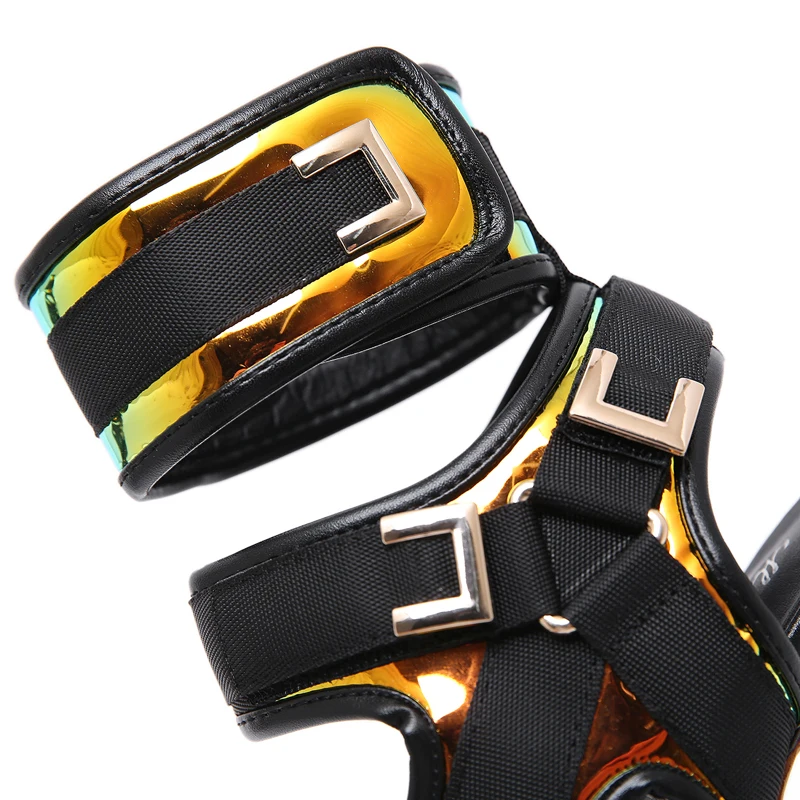 Сандалии на высоком каблуке 17 см женские сандалии гладиаторы в стиле панк