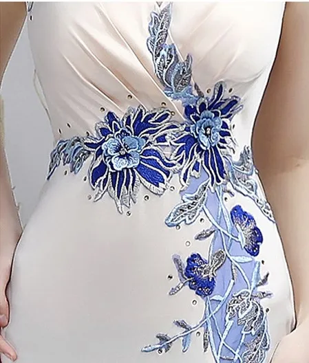 Женское вечернее платье с V-образным вырезом без рукавов | Свадьбы и торжества